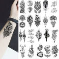 JM Temporary Small Fresh Black Tattoo Stickers Waterproof Long Lasting Tattoo Stickers Arm Leg Chest Body Art Tattoo. 