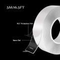 Premium Double Sided Tape Heavy Duty, Reusable Adhesive Removable Washable Multipurpose Mounting Tape Gel Grip Tape Carpet Tape for Home Office Kitchen Car Poster (16.5FT - 5MTR). 