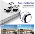 Camera Lens Protector For iPhone 12 Pro Max Metal Full Cover Tempered Glass Circle Screen Camera Protection. 