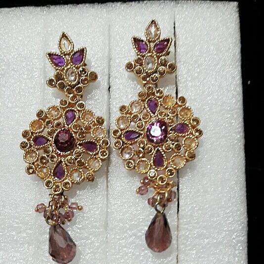 Beautiful  kundan earrings designs