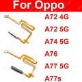 Fingerprint Sensor Flex Cable For OPPO A72 A74 A76 A77 A77S 4G 5G Touch Power Button Finger Print Sensor Flex Ribbon Parts. 
