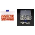 OYPFXMI- Bolt Hole Tinned Copper Cable Lugs Terminals Set Wire Terminals Connector with Copper Ring Lug Terminals Wire Crimp Connector Kit OT 10A 20A 30A 40A 50A (Pack Of 70). 