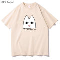Azumanga Daioh OH MY GAH Cat How Are You Anime Tshirts Women Korean Style 100% Cotton T-shirts Fashion Tee Shirts High Quality. 