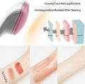 New  Silicon Dot Face Scrubber Exfoliating Brush Manual Handheld Facial Cleansing Brush Blackhead Scrubber Soft Food Grade Silicone bristles for Face Skincare (Multicolor). 