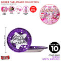 Barbie Tableware Collection, Printing Barbie Doll, Princess  Character Cup, Plates, Goodies Box, Chocolate & Sweet Bags Party, Table Cover, Napkin, Sweet Topper, Folk & Spoons Decoration For Event Decorations Theme Party Decor Supply : hCuWLPvP. 