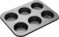 Non Stick 6 Cup Muffin Cupcake Tray - 6 Slot Cupcake Muffin Baking Tray Pan. 