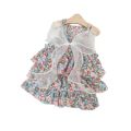 Shih Tzu Dog Dress Terno Female Puppy Kitten Cat Dress Pet Clothes Cat Costume Birthday Clothes for Dog Flower Lace Bow Knot Wedding Princess Pet Gown + Headband. 