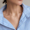 18k Clean Fit 18K Gold Plated Stainless Steel Minimalist Jewelry Religious Cross Pendant Necklace Women. 