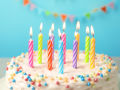 Candle pack of 13pcs with small candles stand, Happy Birthday candles, cake decoration candles, Anniversary, candles for room decoration. 