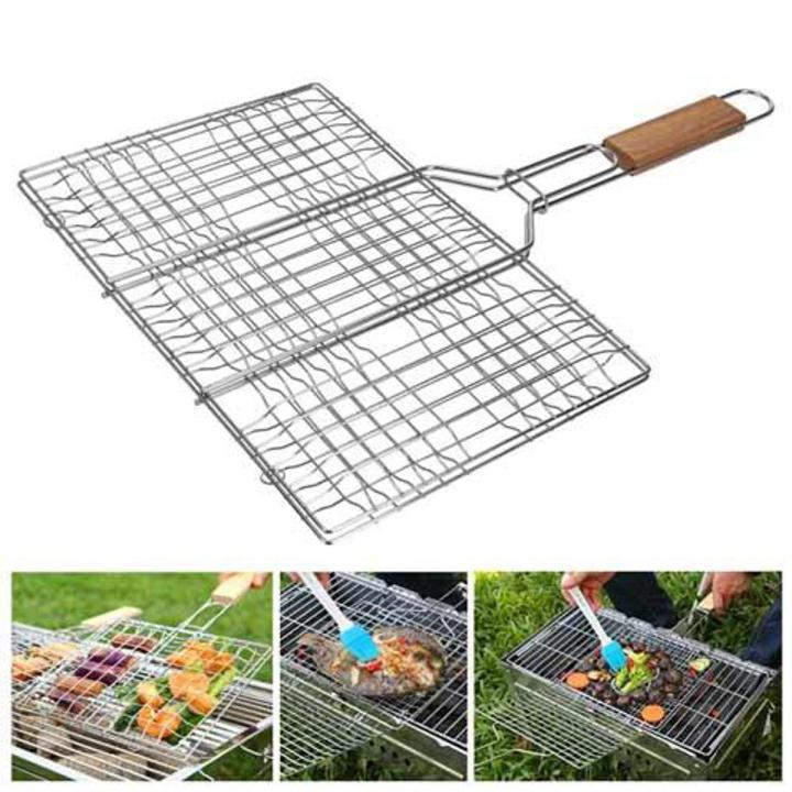Bbq Stainless Steel Hand Grill Large