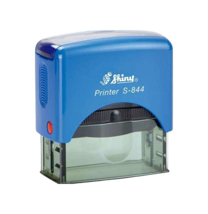Shiny S-844 Office Self-Inking Rubber Stamp Custom 5 line text / address (58 mm x 22 mm)