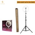 RGB LED Soft Ring Light With Tripod Stand, 33cm Ring Light with stand, Adjustable and Portable Tripod Stand, RGB Shades Ring Light Stand by Anzik Store. 