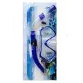 Blue Swimming Goggles with Snorkel Set. 