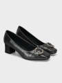 Unze London Women's "ONNIKA" Block Heel Fancy Courts For Women - Courts Shoes For Women. 