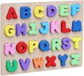 3D Wooden Alphabet Puzzle Board  ABC BIG LATTER ALPHABET. 