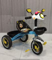 klashi Baby Tricycle With Front Rainbow Lights, Music , Back & Front Basket Also Light install In 3 Tires & In Handle. 
