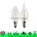 E14 LED Filament C35 Lamp C35L Dimmable Glass Candle Bulb 220V 4W 8W 12W Replace 20W 40W 60W Halogen Light Chandeliers. 