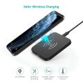 CHOETECH T511 Wireless Charger, 5W up-to 10w Qi Fast Wireless Charging Pad Compatible with Apple iPhone 11/ 11 Pro/ 11 Pro Max/Xs/Xs Max/Xr, iPhone X/8/8 Plus,10W for Galaxy Note 10/S10/S10+/S9/S9+/S8/S8+ and More. 