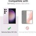 Samsung S23 Ultra Lavender Camera Lens Protector,Anti Scrach HD Tempered Glass Camera Screen Protector Shockproof Cover Film: Lavender. 