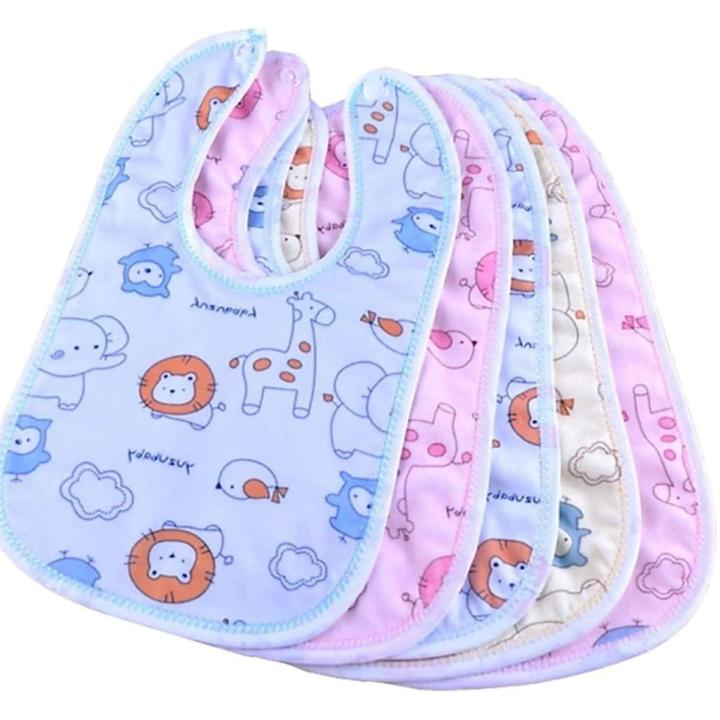 Pack of 3 - Best Quality Multi Design Bandana Bibs For New Born Baby Baba Soft Cotton Bibs For Babies Absorbent Scarf Baby Boutique For Kids
