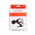 professional Mic lavalier audio Collar  Microphones For Mobile, Cameras Computers online classes and much more with 3.5mm pin black color. 