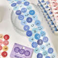 Dudu Mai Meatball Ins Creative Cute Round Emoji Smiling Face Decoration Sticker Handbook Materials. 