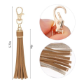18Pcs Artificial Leather Faux Leather Bulk Keychain Tassels Leather Tassels for Handbag Keychain and Craft. 