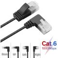 Ultra Slim Cat6 Ethernet Cable RJ45 Right Angle UTP Network Cable Patch Cord 90 Degree Cat6a Lan Cables for Laptop Router TV BOX. 