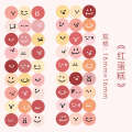 Dudu Mai Meatball Ins Creative Cute Round Emoji Smiling Face Decoration Sticker Handbook Materials. 