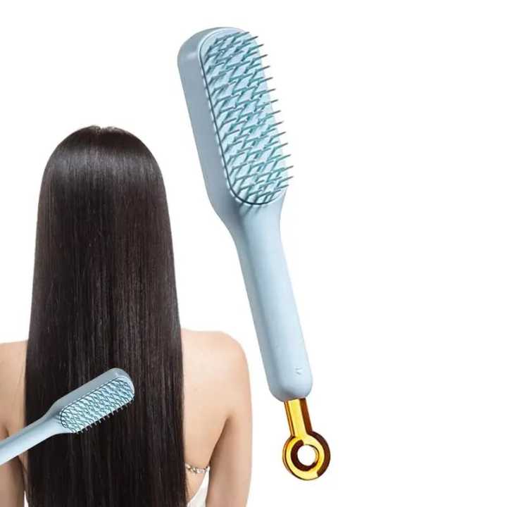 One-Pull Telescopic Comb Portable Scalp Massage Brush Self-Cleaning Anti-Static Hair Comb Magic Hair Brush Hairdressing Tools