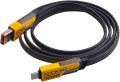 65W Fast Charging 4-in-1 Multi Charging Cable – USB to Type-C, Micro USB & Lightning – Nylon Braided Heavy Duty Data Cable (Gold/Black) For iPhone & Android.. 