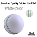 Hard ball for cricket / Hand made Red & White colored Match ball / Best Quality Leather ball for indoor & outdoor practice. 