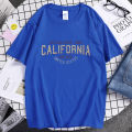 Established 1982 California United States Tshirts Men Loose Street T Shirt Hip Hop Cotton Top Avant-Garde Cool T Shirts Men'S. 