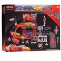 Lightning McQueen Car Racing Track Parking Garage Toy 29pc Play Set. 