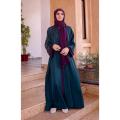SEA GREEN EMBELLISHED ABAYA. 