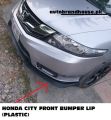 Bumper Splitter Bumper Lip For Honda City  (Plastic) - 3PCS BLACK. 