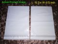 (12.5 +2 x 9.5 inch Flyers) A Grade Polythene Flyer without Pocket- Packaging Flyers - Plastic Flyer - Courier Flyer Bags - Sealable Packing Flyers. 