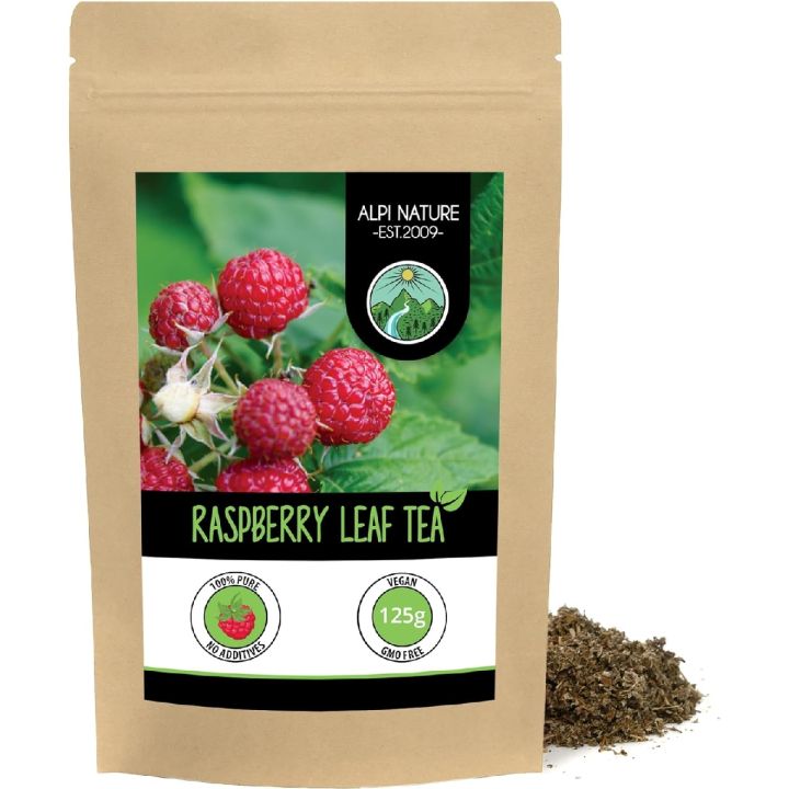 Raspberry Leaf Infusion (125g, 4.4 oz), Raspberry Leaf Tea, Cut ...