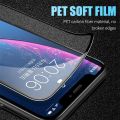 2 in 1 Infinix Smart 9 Front Ceramic Matte Film Protector unbreakable Anti-shock Hybrid Film Temper Fiber Sheet Glass + Back Camera Lens 9H Flexible Glass For infinix smart9 - Transparent. 