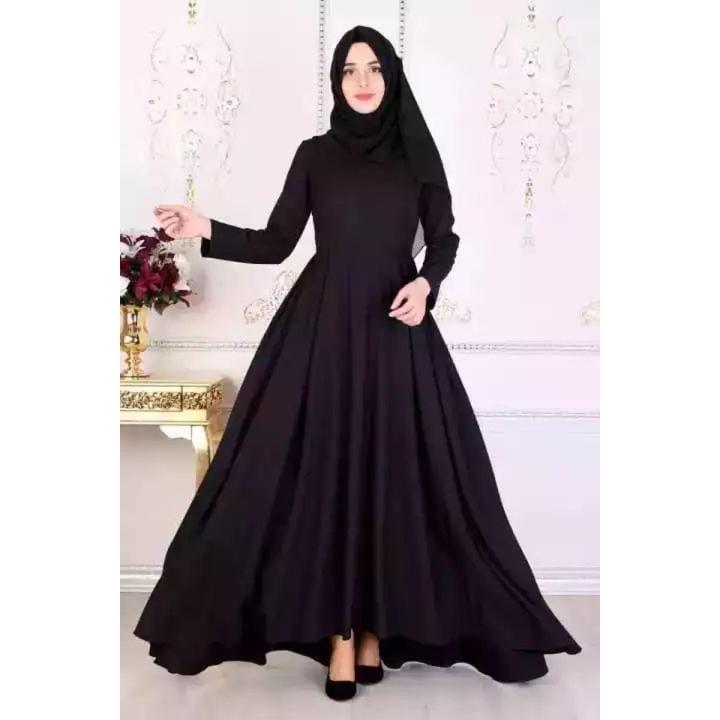 Black Color Umbrella Style Abaya
