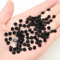 100Pcs Resin Cute Rose Flower 3D Black Rose Five-Petal Flower Petal Flatback Stone Arylic Nail Art Rhinestone Gem Decoration 6mm. 