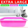 PawComfort Extra-Large Litter Tray (Blue & Pink). 