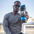 USA Brand FTB’s Gym Shaker Bottle - Protein Shaker or Mixer - Premium Quality Material Bottle with Storage Compartments – Multipurpose Leak proof bottle - Workout Shaker Bottle – Water Bottle for athletes, gym-goers or physical Fitness curator 500ML/16oz. 