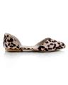 Beige And Black Suede Pump Flats For Women. 