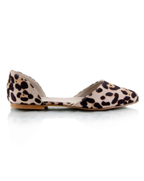 Beige%20And%20Black%20Suede%20Pump%20Flats%20For%20Women%20-%20Image%205