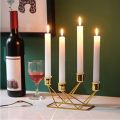 European Style Retro Metal Pillar Long Candle Holder Iron Art Candlestick Display Stand Wedding Party Decor. 