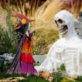1 Piece Halloween Witch Decoration Fantastic Art Collection, Halloween, Courtyard, Garden, Lawn L. 