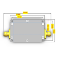 TYPE-C LAN High Flatness Amplifier 10Mhz-6GHz Gain 20DB RF Signal AMP for HAM SDR Software Radio FM Radio Easy to Use. 