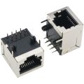 1pcs RJ45 socket 56 8P8C PCB network Female connector EMI Modular 90 degree. 