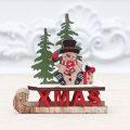 Christmas Ornament Handcrafted Wooden Santa Claus Sleigh Ornament Exquisite Christmas Decor for Diy Crafts Southeast Asian Buyers' Favorite Party Accessories. 